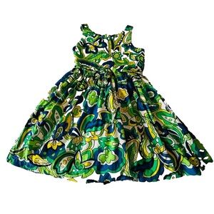 GAP Kids Dress in Green and Blue Floral size L
